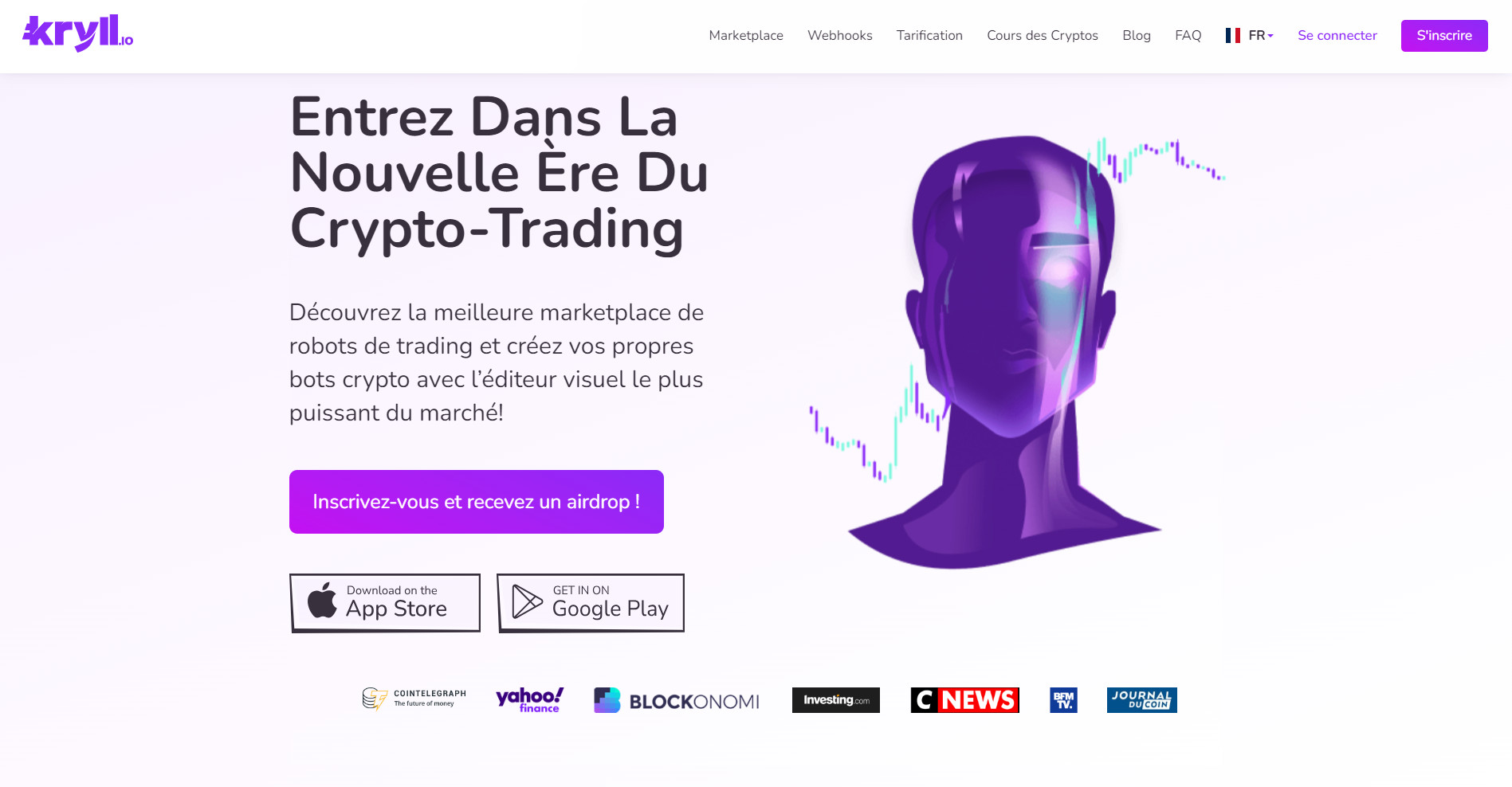 Kryll.io propose des robots de trading de cryptomonnaies sans avoir besoin de coder