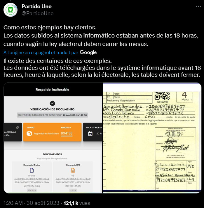 Le système Simple Proof permet d'horodater un document et de déterminer avec certitude à quel moment il a été enregistré sur la blockchain. IL sera utilisé dorénavant pour les élections au Guatemala afin de garantir le moins de fraudes possible.