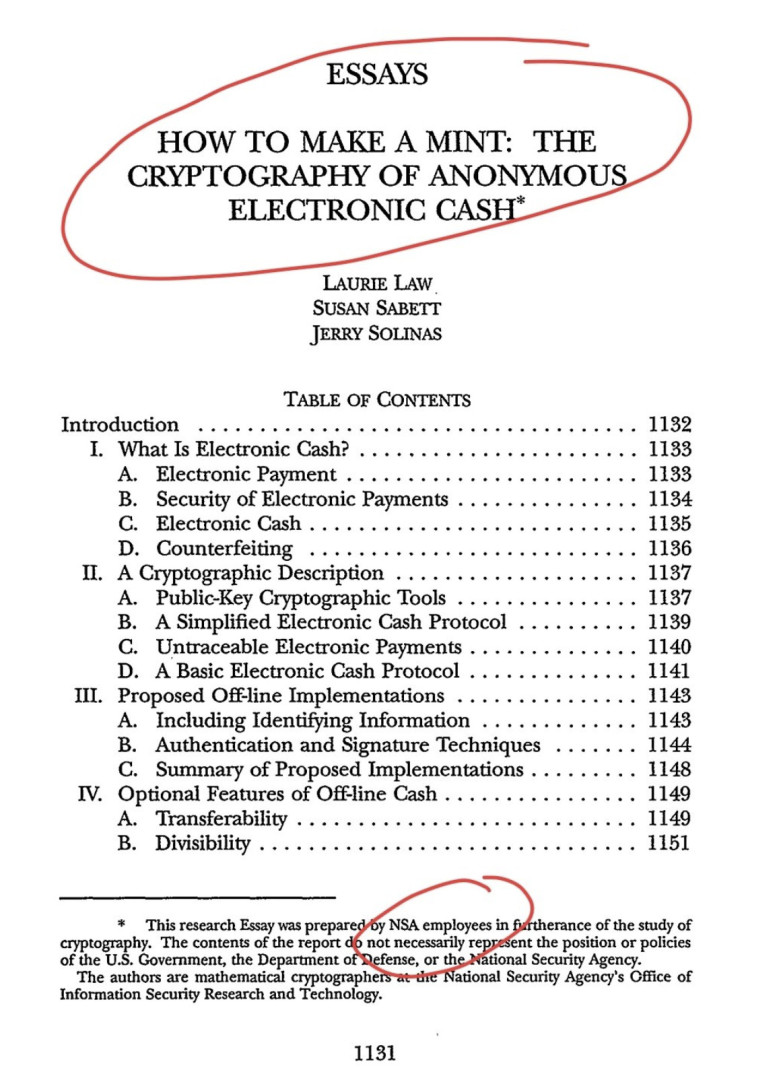 Bitcoin : un projet préparé par des employés de la NSA ?