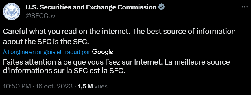 La SEC boit du petit lait en apprenant ce genre d'incident ! Le secteur de la cryptomonnaie a démontré en quelques heures toute son immaturité...à moins que ce ne soit autre chose ? La réaction de Larry Fink apporte un éclairage différent à l'épisode. 